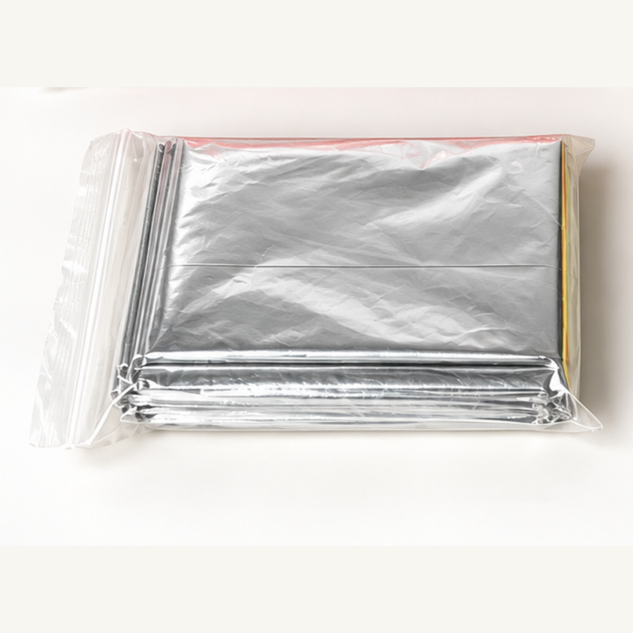 One foil emergency blanket