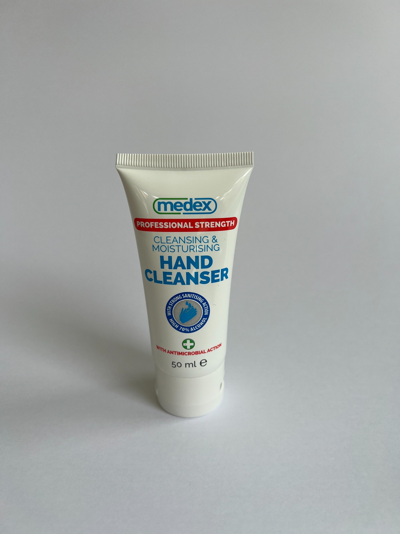 50ml hand cleanser on a white background