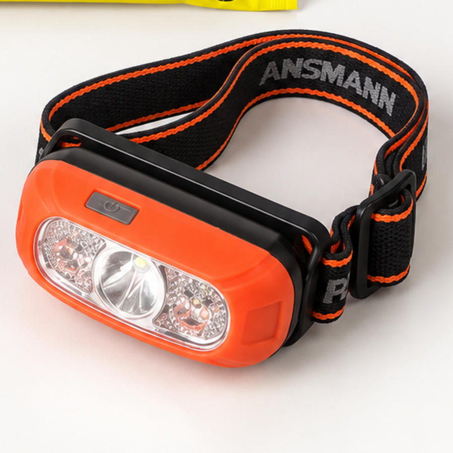Orange ANSMANN HD70B head torch
