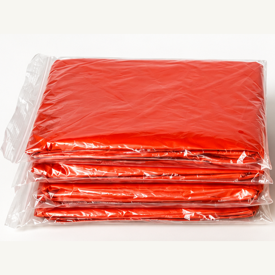 Four emergency rain ponchos