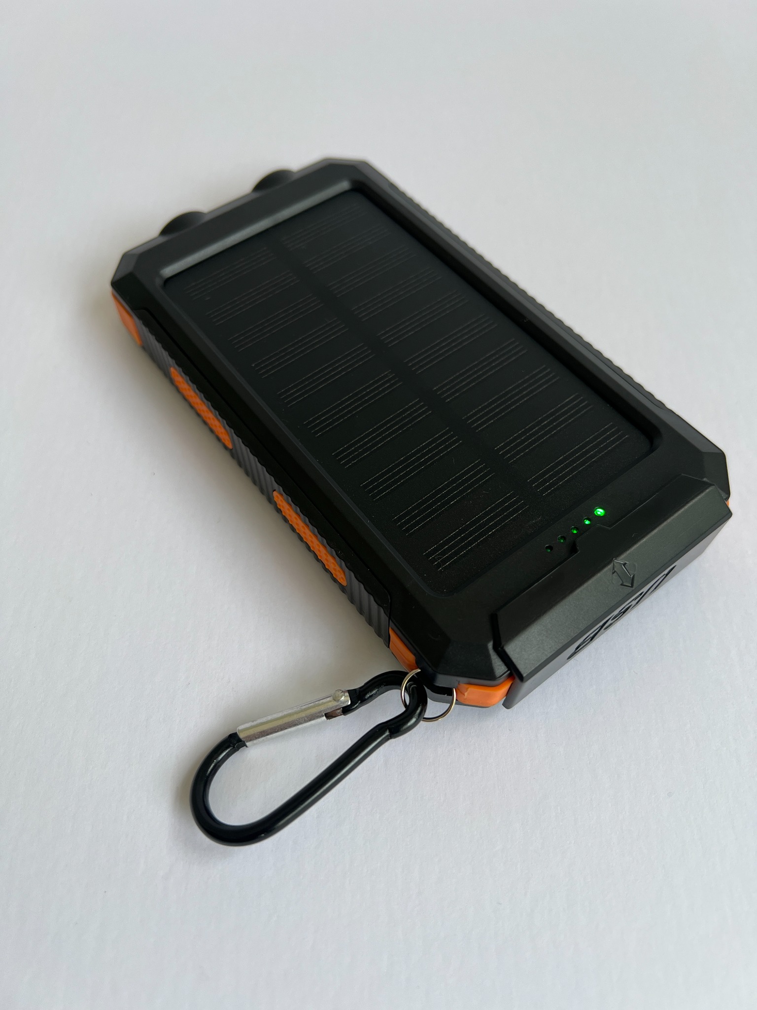 10,000mAh power bank on a white background